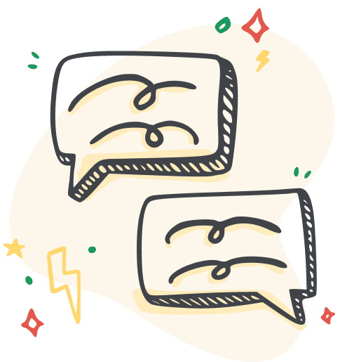 Two messages icons