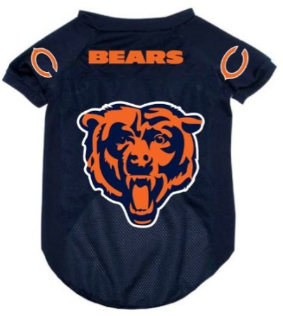 Chicago bears dog jersey