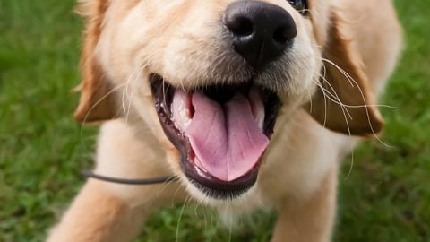 Smiling puppy - work with dogs