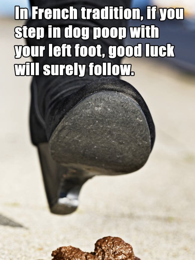 good luck left foot