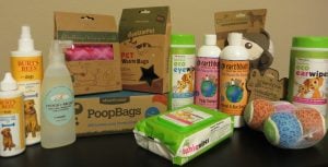 There are a wide variety of eco-friendly products on the market, from shampoos and wipes to compostable poop bags to sustainable toys and more.