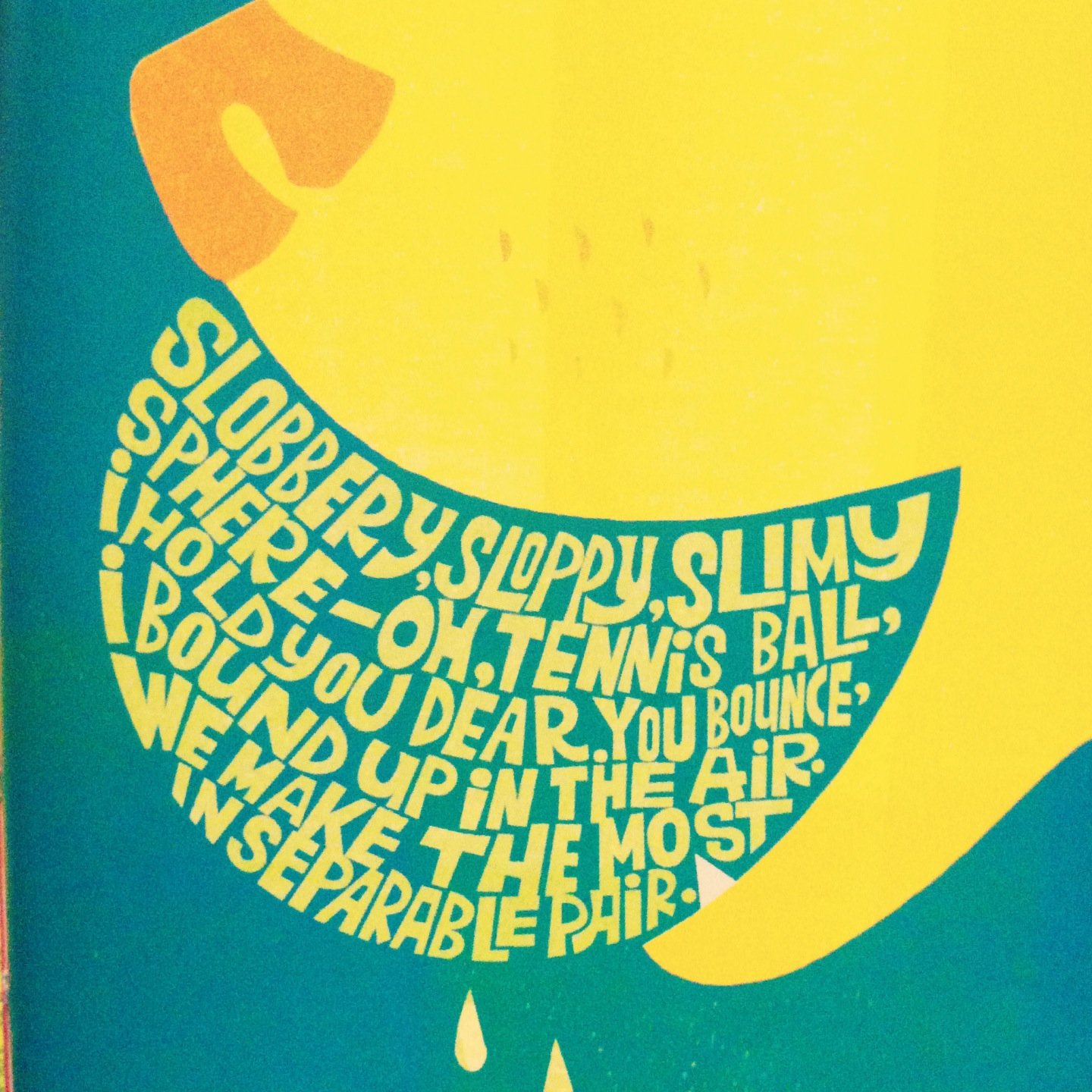 A lovely concrete poem by Betsy Franco