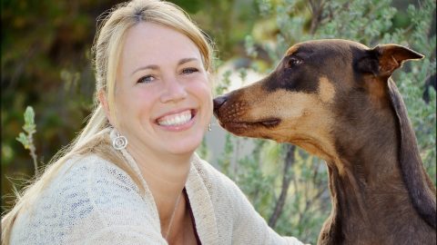 vet mary gardner and dog