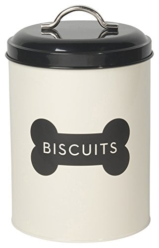 Tin of dog biscuits