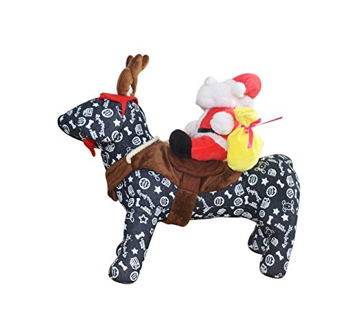 11 Best Christmas Dog Outfits To Get Your Dog In The Holiday Spirit Santa saddles up for a ride on this cute Christmas dog outfit. With a plush antler headband, this Christmas dog outfit transforms your pup into Santa's ... - 11 Best Christmas Dog Outfits To Get Your Dog In The Holiday Spirit