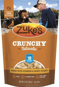 Zuke's crunchy dog pumpkin treats