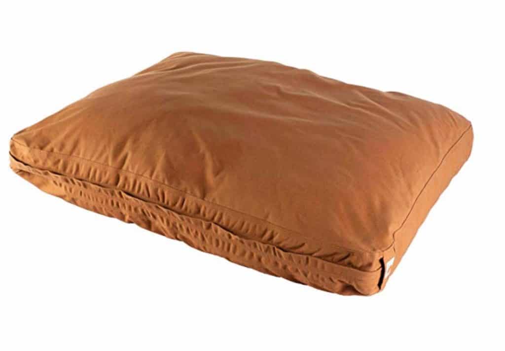 rust colored Carhartt bed