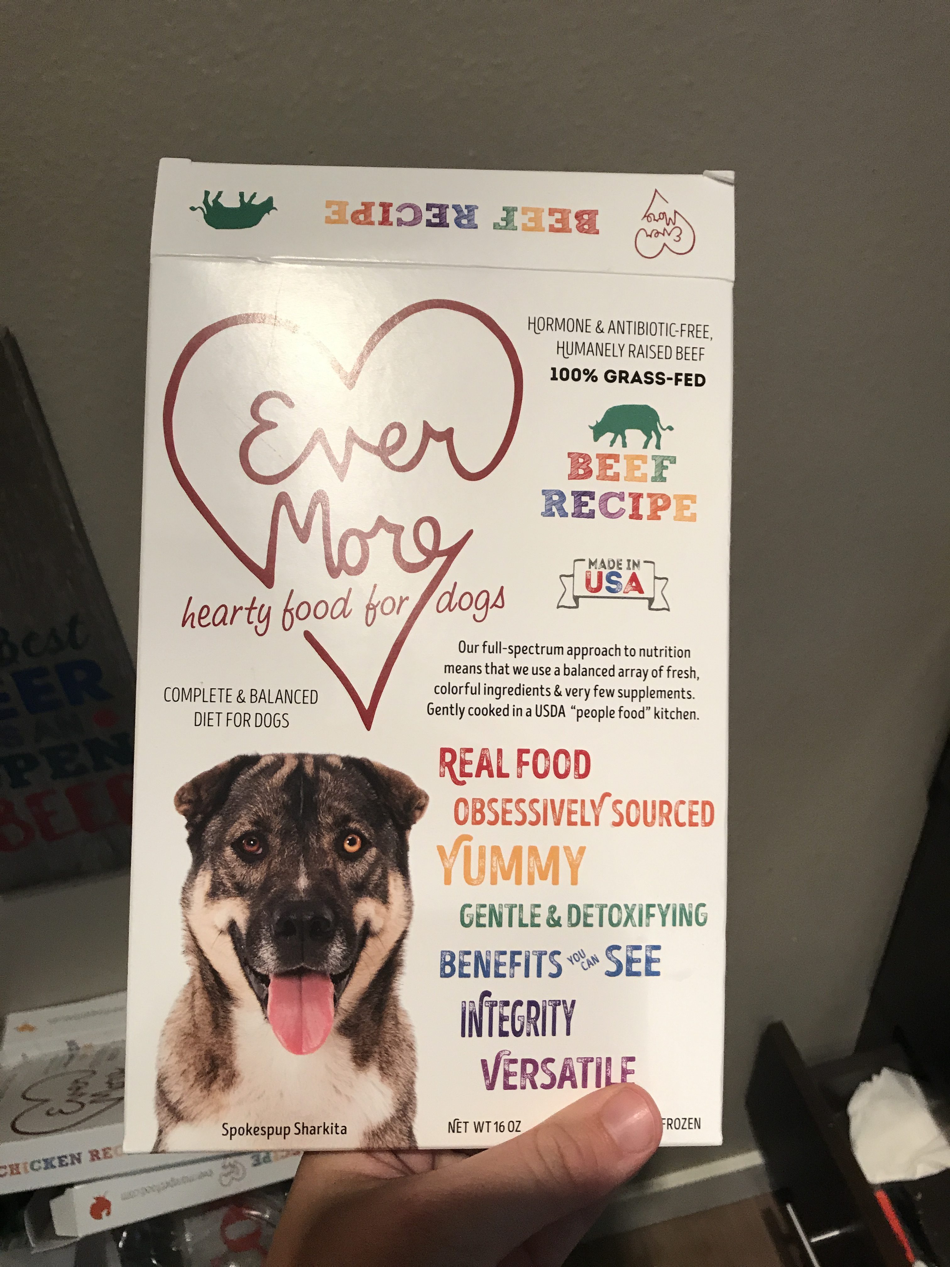 package of Evermore fresh dog food