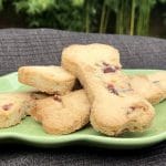 toasted coconut cranberry shortbread for dogs