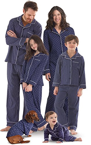 matching family pajamas plus dog