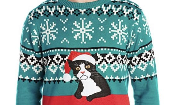 fair isle cat sweater