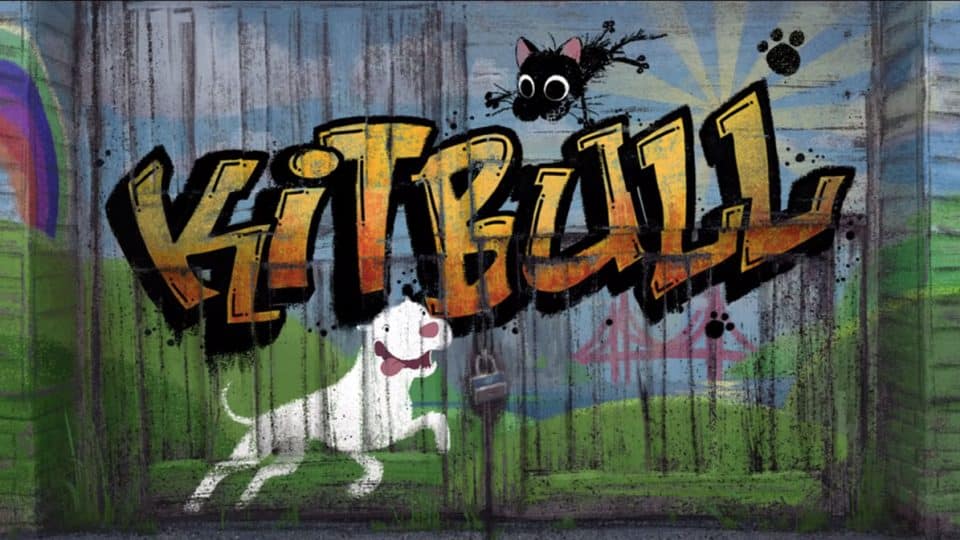 Must See Heartwarming Moment Stray Kitten And Pit Bull Team Up In Latest Pixar Animated Short The Dog People By Rover Com