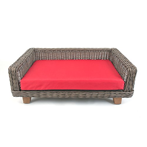 outdoor wicker dog bed