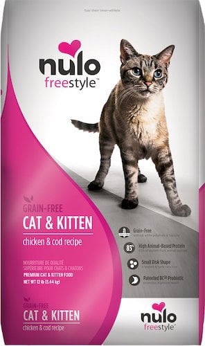 Nulo chicken and cod grain free dry cat food