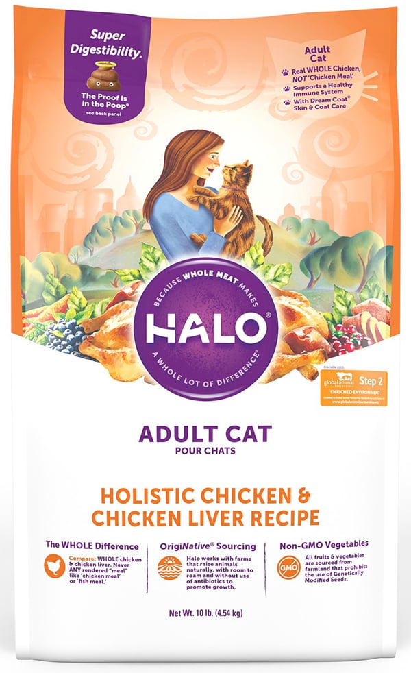 Halo cat food chicken and chicken liver recipe