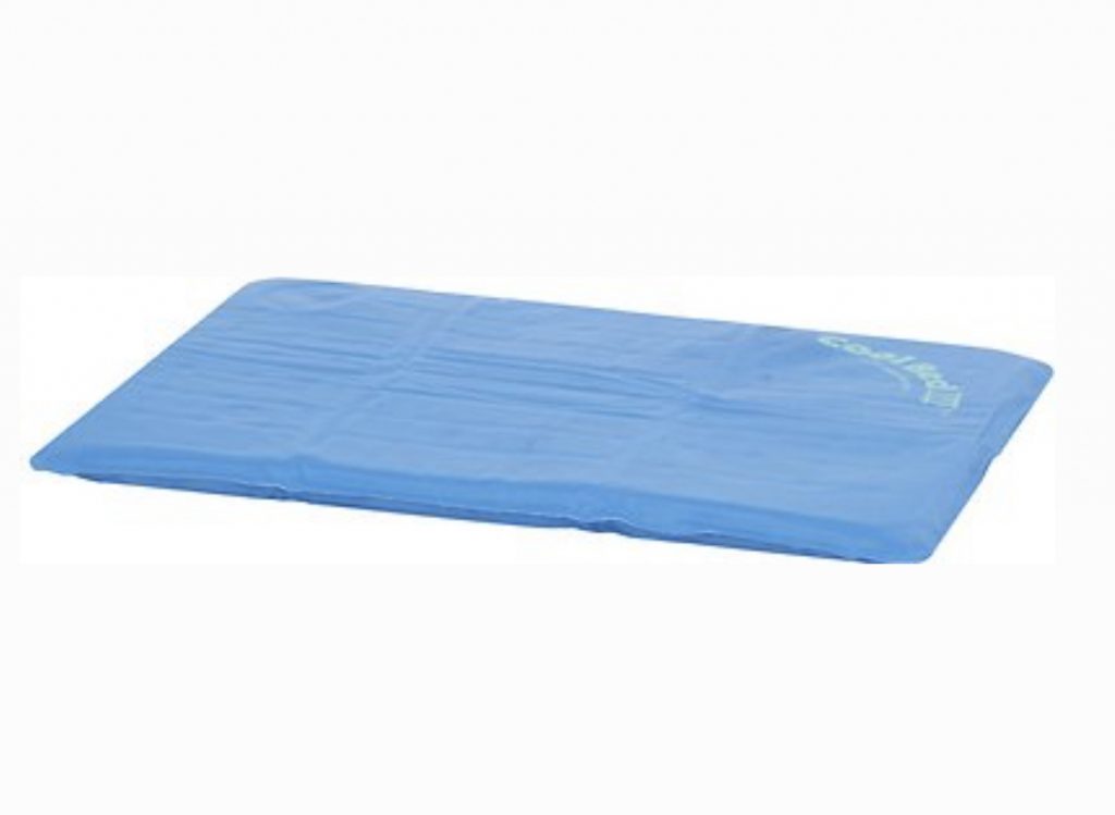 blue K&H cooling pad for cats