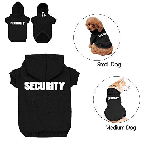 iChoue Pet Clothes Dog Hoodie Hooded Full-Zip Sweatshirt French