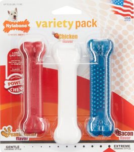  Nylabone triple pack best chew toys for French bulldogs