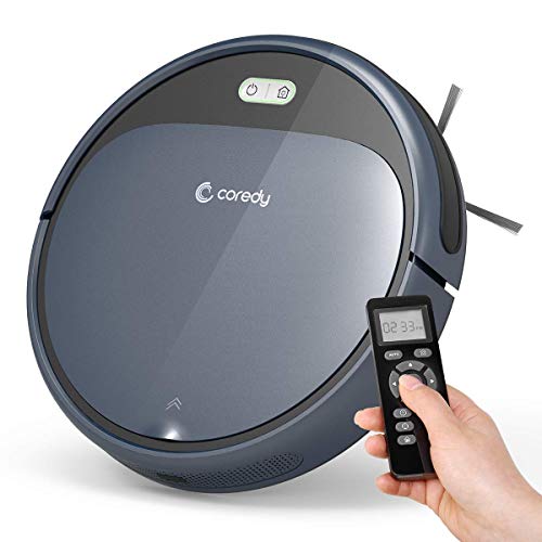 Coredy round robot vacuum in gray