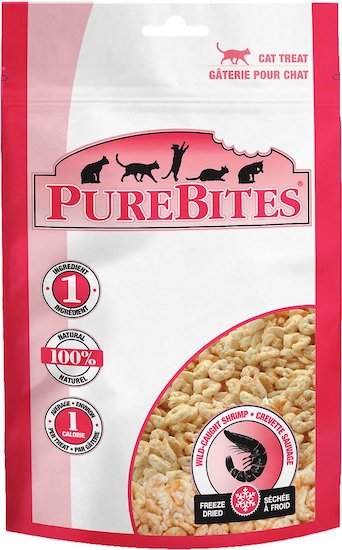 bag of Pure Bites freeze-dried shrimp