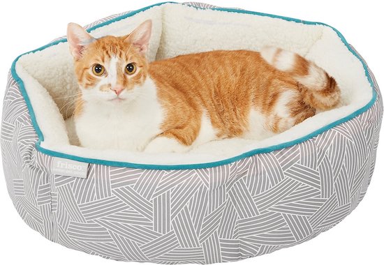PADEN Pet Beds for Cats Anti-Slip & Water-Resistant Bottom Calming Cat Bed Pet Bed Cat Cave（14”x14”x16“） 