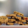 A small stack of pot pie dog treats