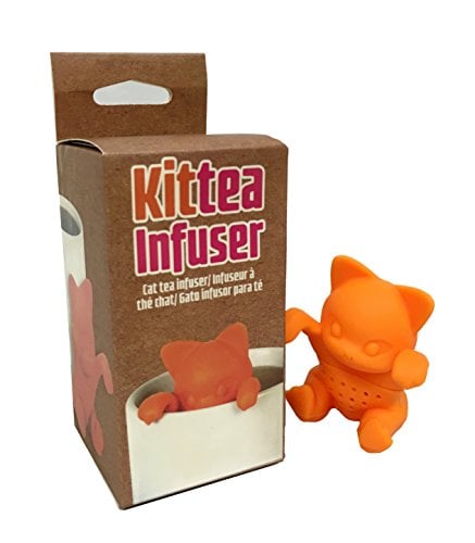 Kittea orange cat tea infuser