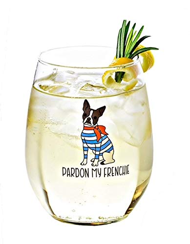 Wine Glass French Bulldog Gift