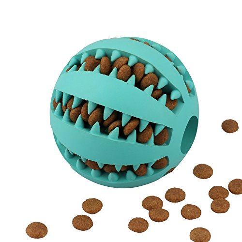 Teeth Cleaning Ball treat dispensing dog toys stuffed with kibble treats 