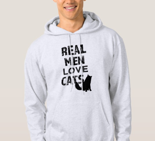 real men love cats sweatshirt