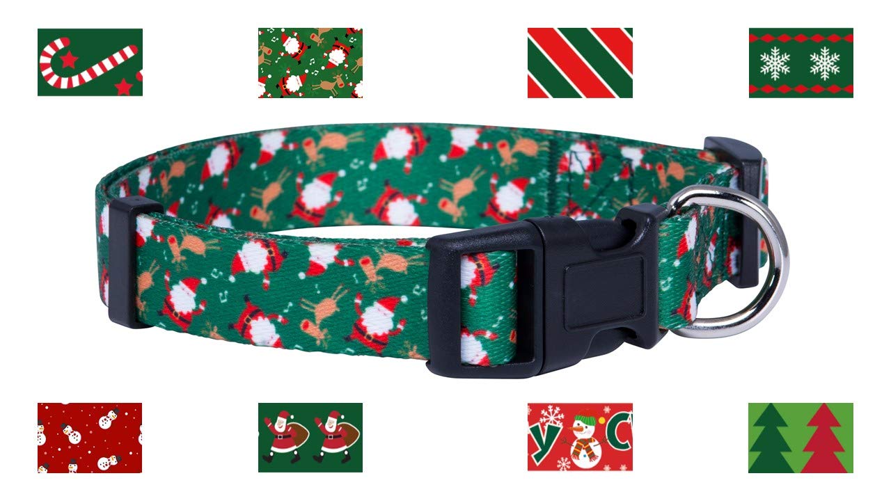 Handmade Santa Claus Christmas Collar Holiday, Dog Collar