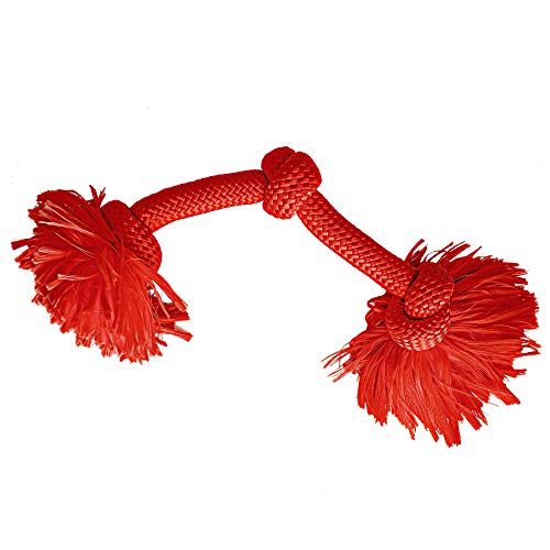 red, beef-scented chew toy