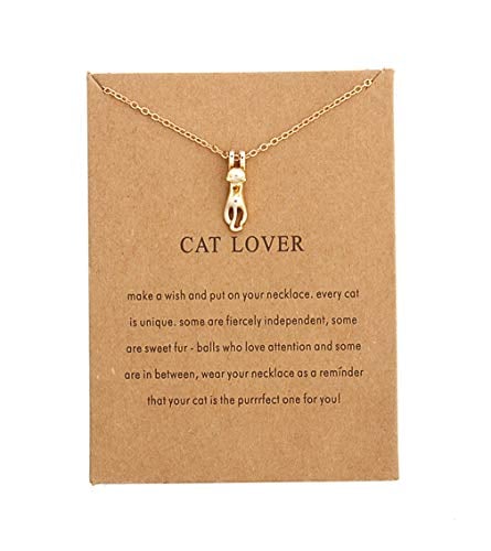 kitty hanging on chain with paws pendant