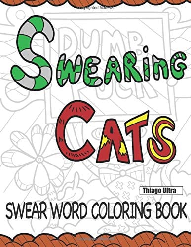 "Swearing Cats" coloring book