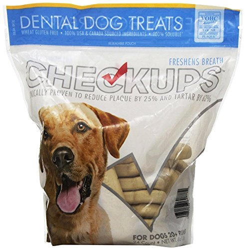 Checkups dog treats for oral hygiene