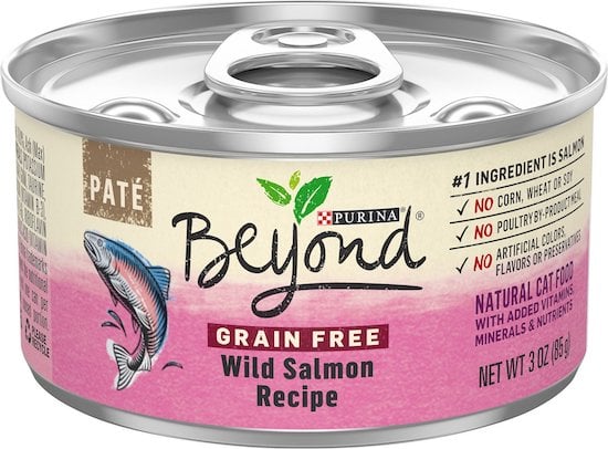 can of Purina Beyond brand canned cat food