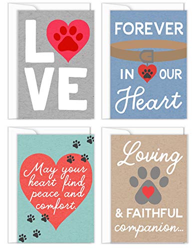 Tiny Expressions four pet sympathy cards