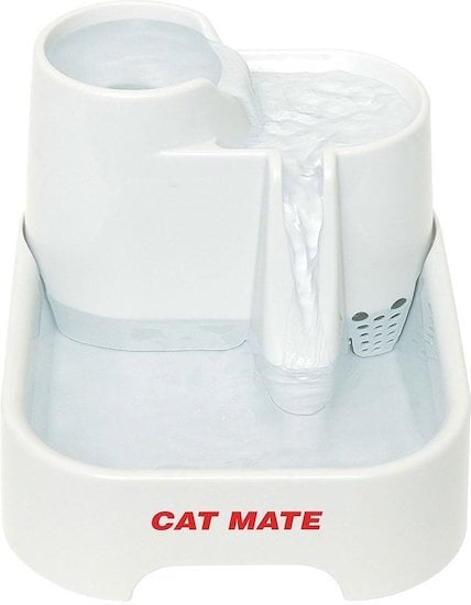 Cat Mate white plastic fountain