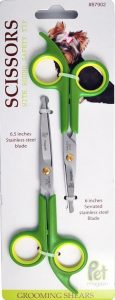 two-pack of Pet Magasin dog grooming scissors