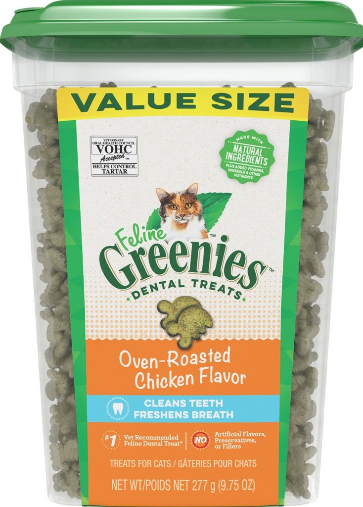 Greenies cat dental grooming treats