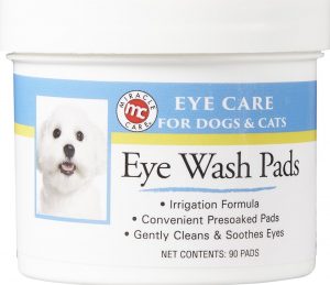 Miracle Care sterile eye wash pads for dogs and cats