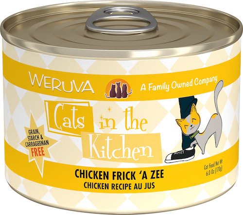 Weruva Cats in the Kitchen chicken frick a zee recipe