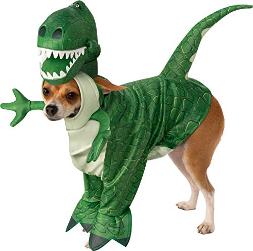 dog in green "Toy Story" dinosaur Halloween costume