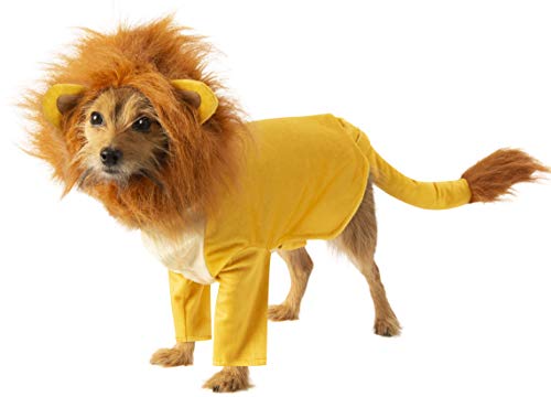 dog in a Simba from the Lion King costume