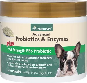NaturVet advanced probiotics dog powder supplement