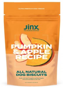 Jinx pumpkin and apple dog treats