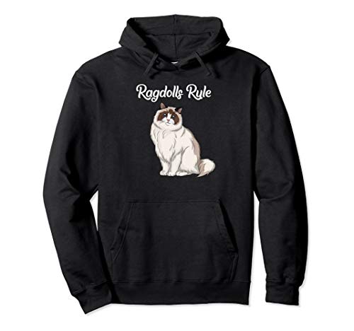 black sweatshirt for Ragdoll cat lovers