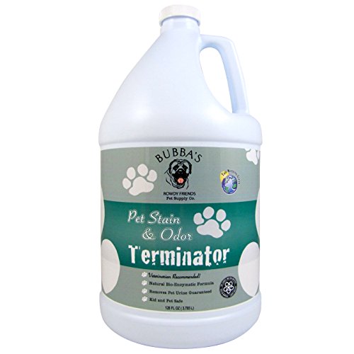 Bubba's commercial enzymatic cleaner to remove dog pee smell from carpet and other flooring