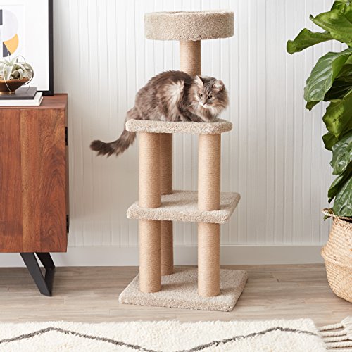 Amazon Basics beige cat tower