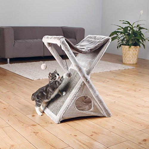 Trixie gray foldable cat tower